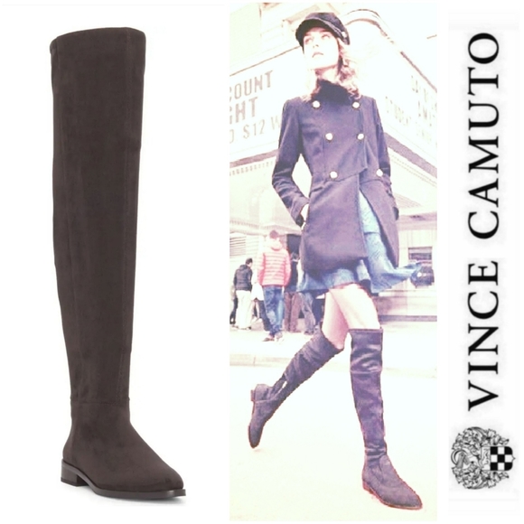 Vince Camuto Shoes - Classy Chic Fitted Vince Camuto Slate Gray Boots